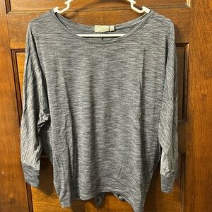 Athleta Tie Back Grey Long sleeve